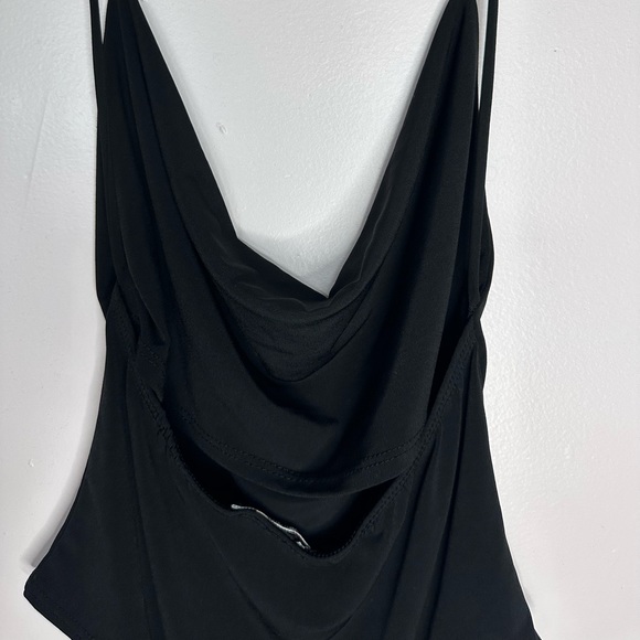 Draped Front & Backless Bodysuit - Picture 4 of 4